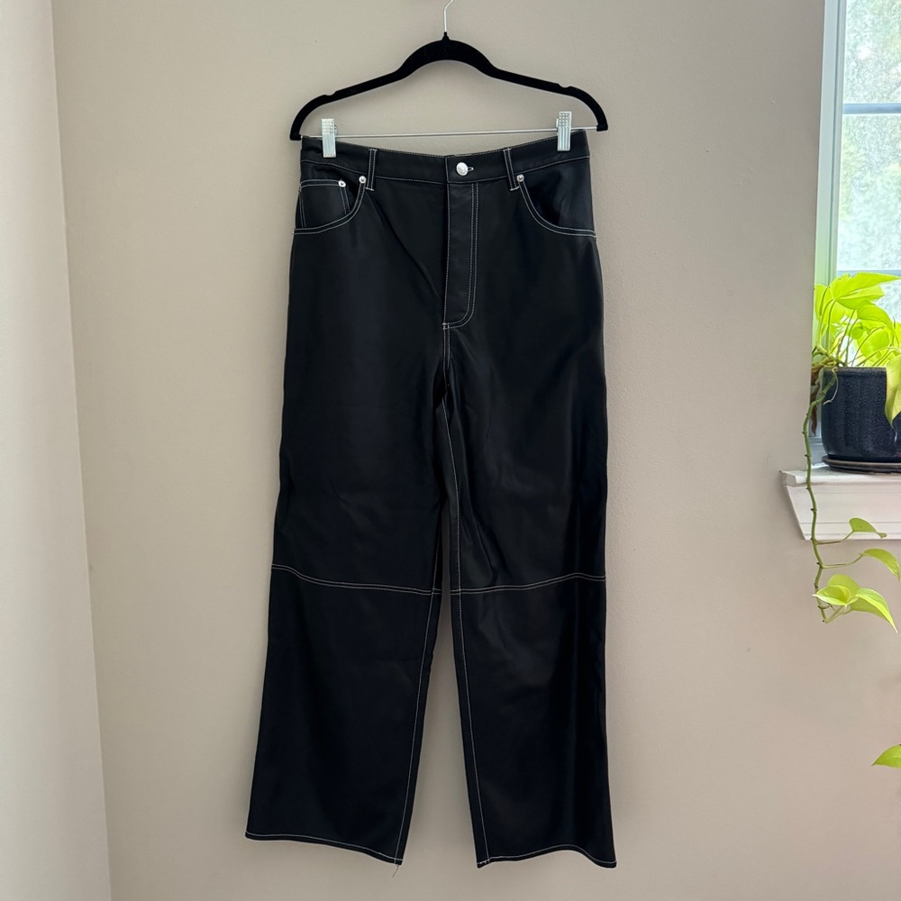 Free People The It Factor Vegan Leather Pants